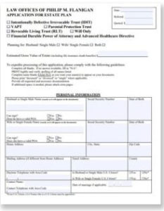 Estate Planning PDF form